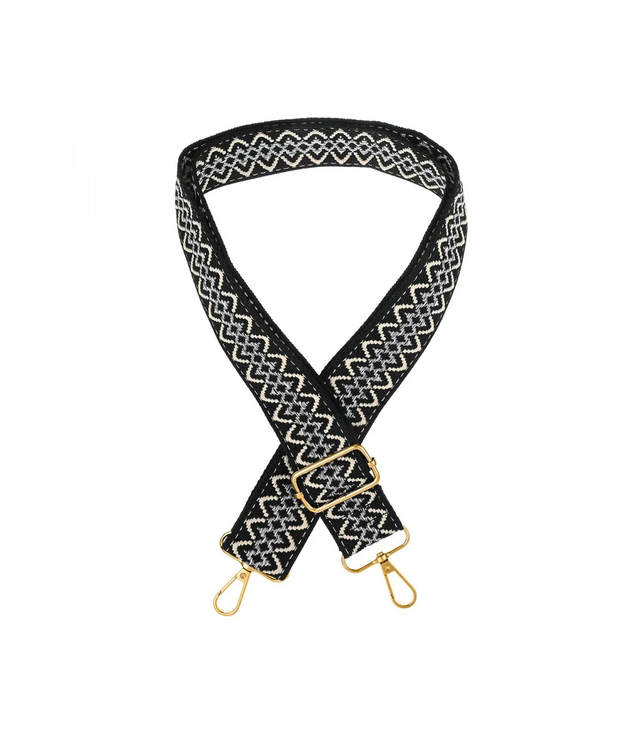 Módní pletený široký popruh kabelky nastavitelný