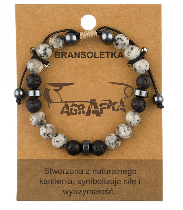 Pánský náramek s přírodními kameny