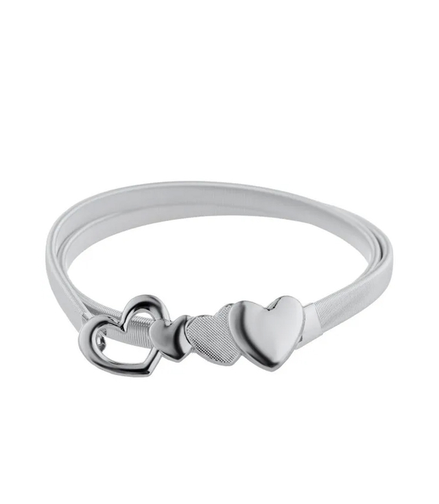 Dámský ozdobný pásek na šaty se srdíčky