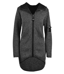 Módní asymetrický svetr a;la kabát