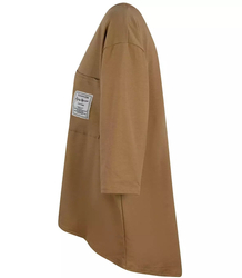 Nadměrná blůza blouson s dlouhou zadní kapsou