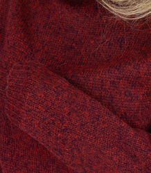 Hřejivý dámský oversize svetr s lodičkovým výstřihem MARLENA