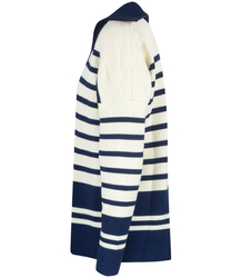 Dlouhý teplý pruhovaný svetr IZA