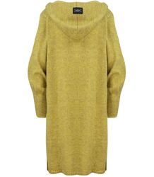 Dlouhý tlustý svetr CARDIGAN bufetový rukáv