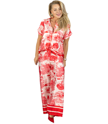 Elegantní dámská souprava s potiskem toile de Jouy " COLETTE