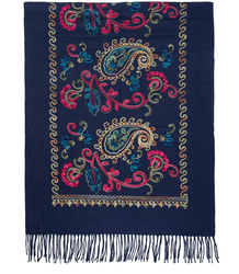 Dámský šátek s květinovým ornamentem stylový