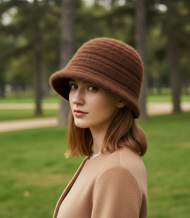 Dámský kostkovaný klobouk