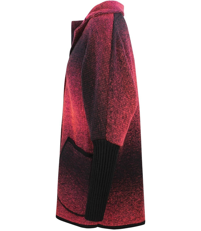 Teplý kabát bunda OMBRE svetr