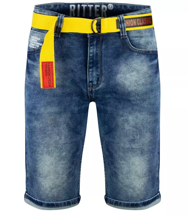 Pánské džínové šortky + pásek