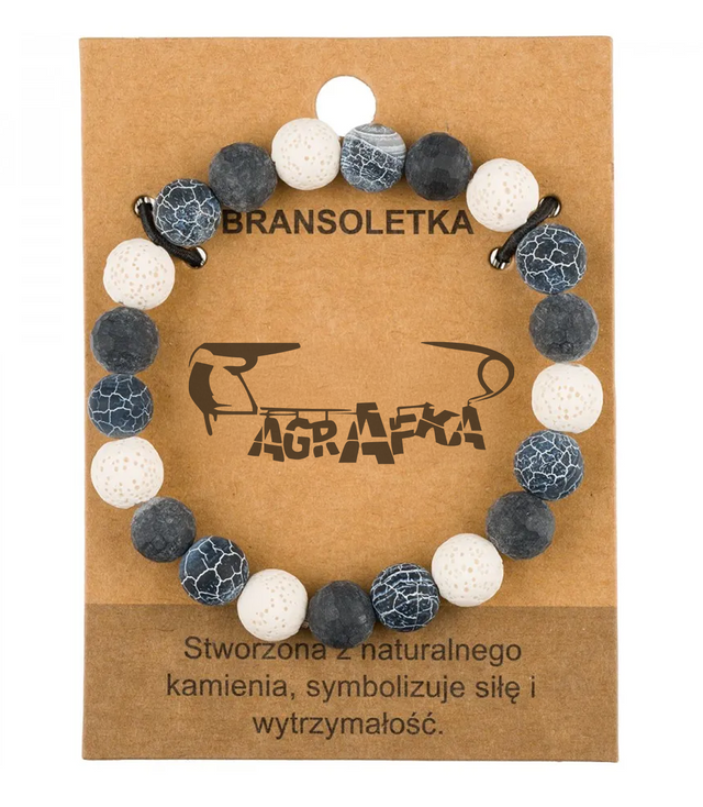 Pánský náramek s přírodními kameny