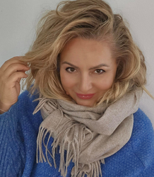 Šála Silná šála se střapci jednobarevná teplá měkká 200x70 cm