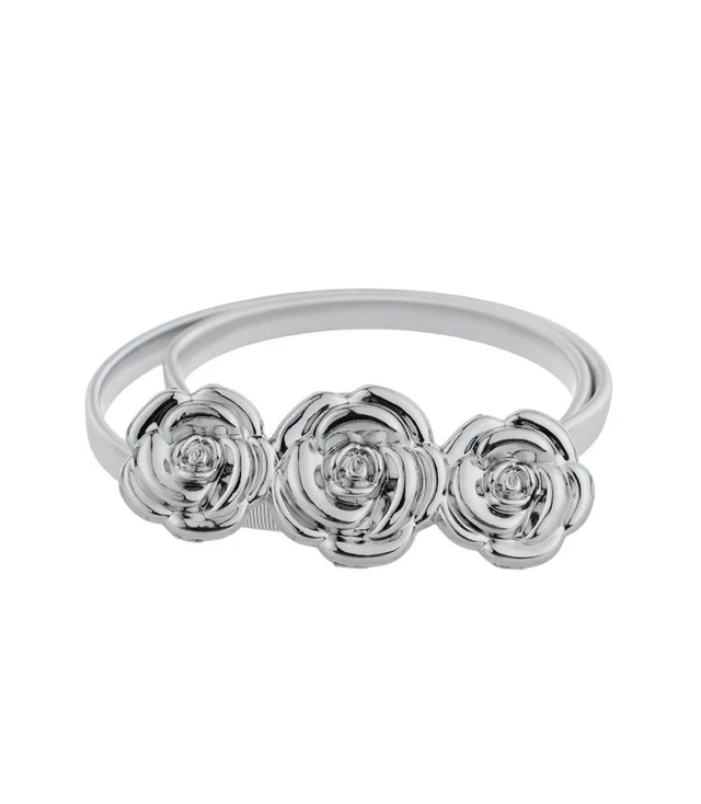 Dámský pásek se zlatým lvem a zirkony, nastavitelný a elastický