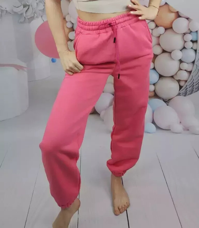 Klasické tepláky bavlněné jednobarevné