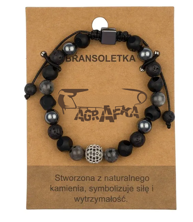 Pánský náramek s přírodními kameny