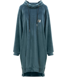 Šaty Velurová mikina s nápisem