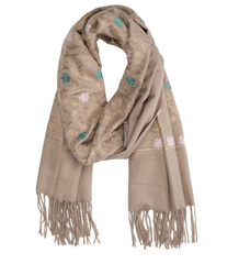 Dámská vzorovaná šála s třásněmi 
