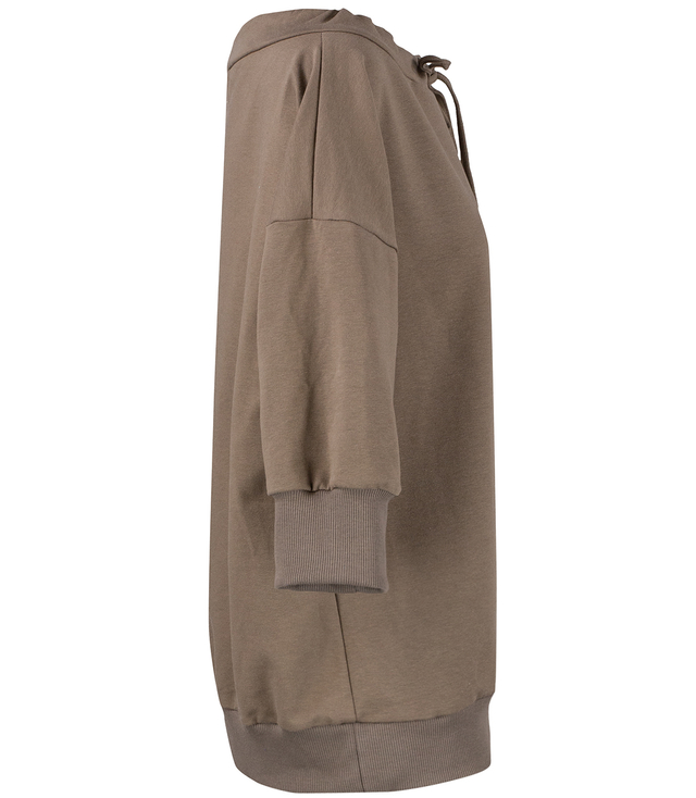 Dámská halenka oversize s vázáním ve výstřihu GRETA