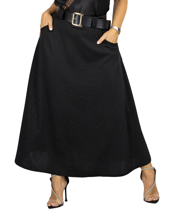 Stylová maxi sukně s flitry elegantní