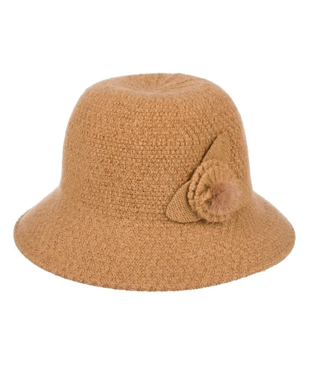 Dámský klobouk cloche patch flower