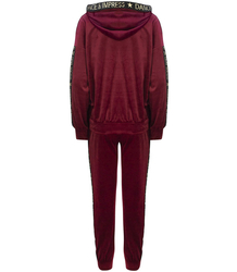 Velurová souprava DRES s opaskem