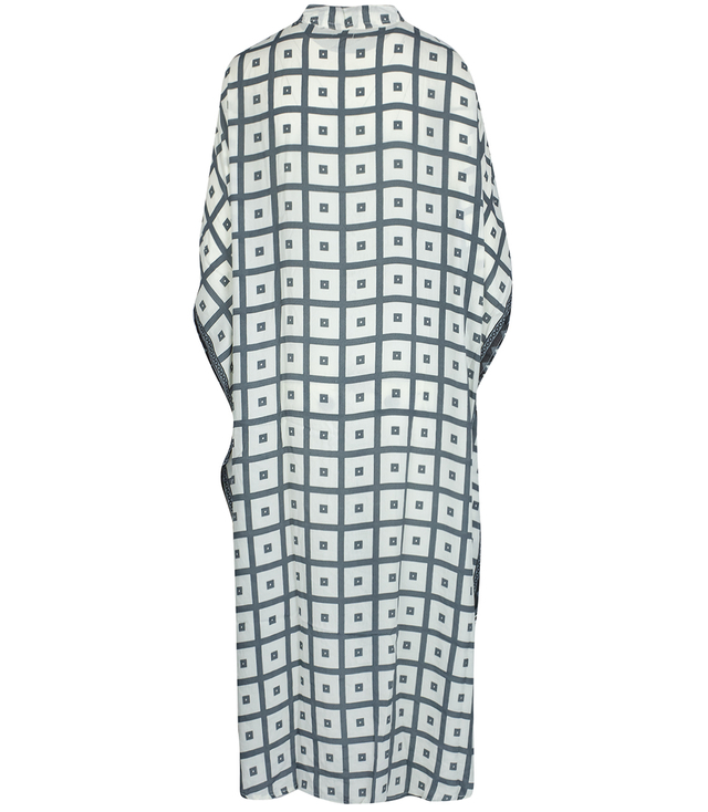 Dlouhé etnické šaty BAT s barevnými vzory, hedvábí NOVENTA