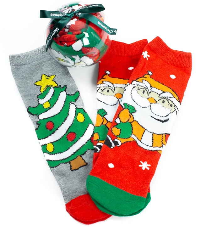 Vánoční ponožky s cetky s Santa Claus, dítě, teplý dárek