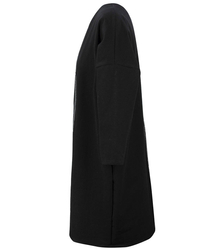 Rovné mikinové šaty s páskou