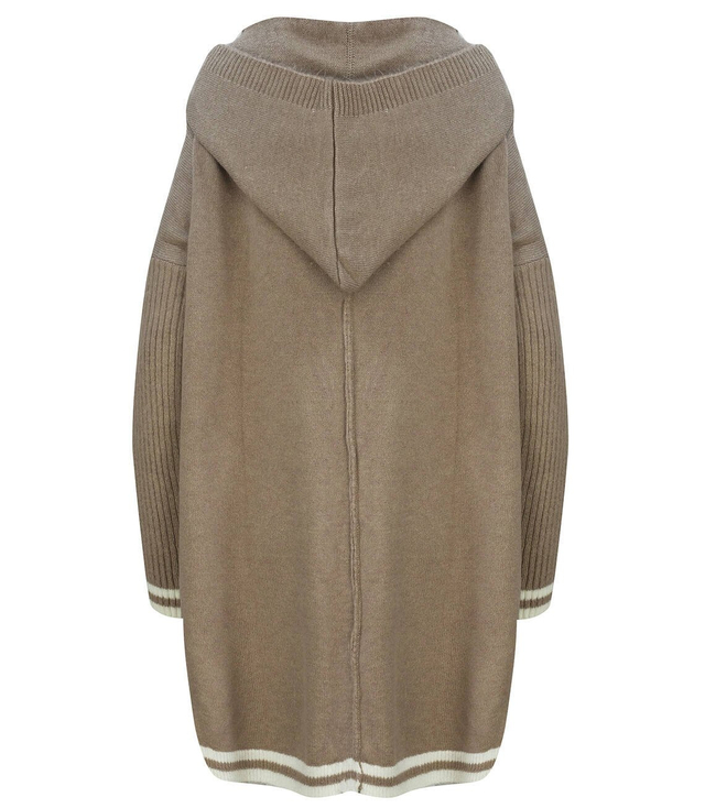 Teplý měkký svetr s kapucí