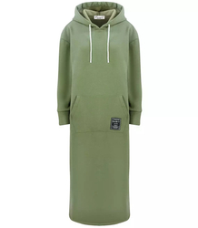 Dlouhé mikinové oversize šaty