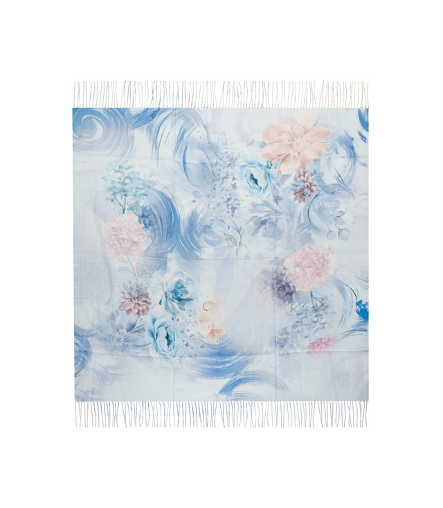 Dámská šála s květinovým vzorem 180x70
