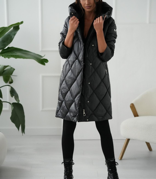 Teplý dámský zimní kabát Quilted Insulated MELANIA