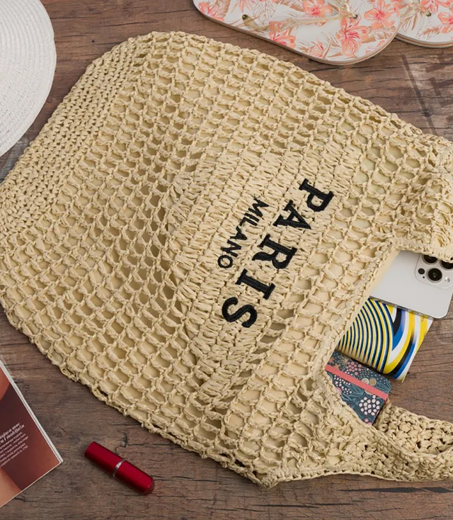 PARIS MILANO letní pletená taška přes rameno