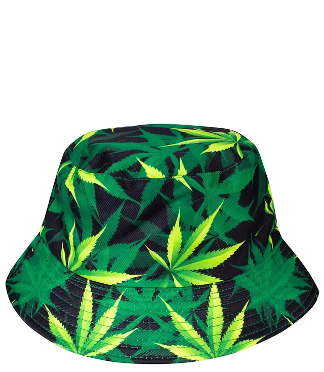 Klobouk BUCKET HAT Rybářský klobouk s potiskem listů