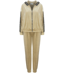 Velurová souprava DRES s opaskem