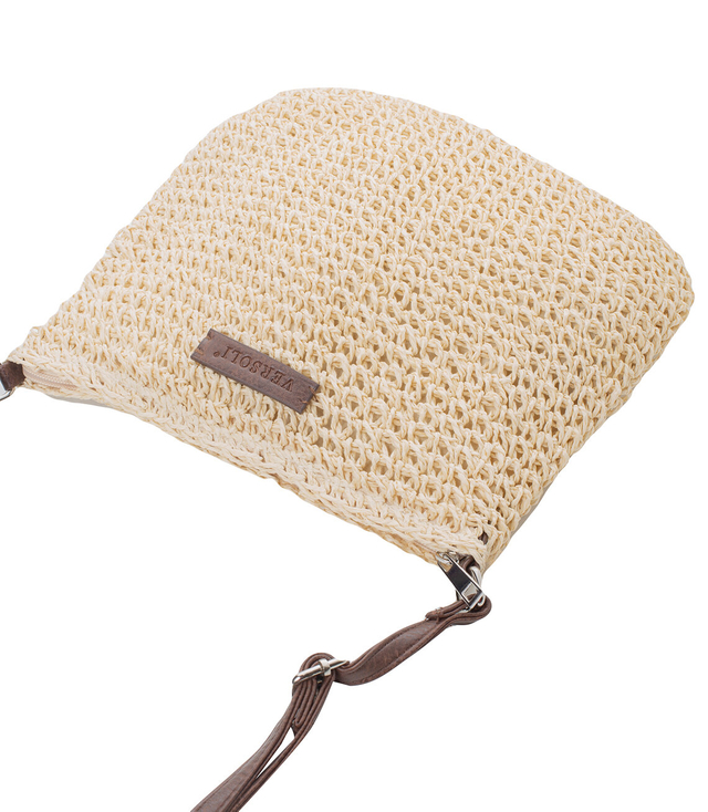 Letní malá boho pletená taška přes rameno