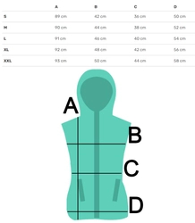 Dámská vesta bez rukávů plus size SUZAN