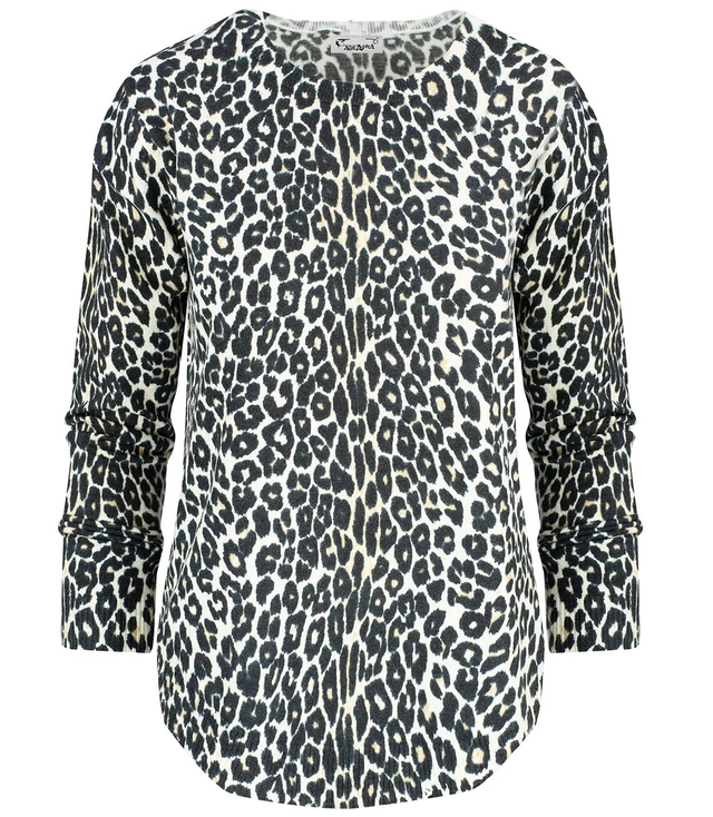 Klasický dámský leopardí svetr ZUZANNA