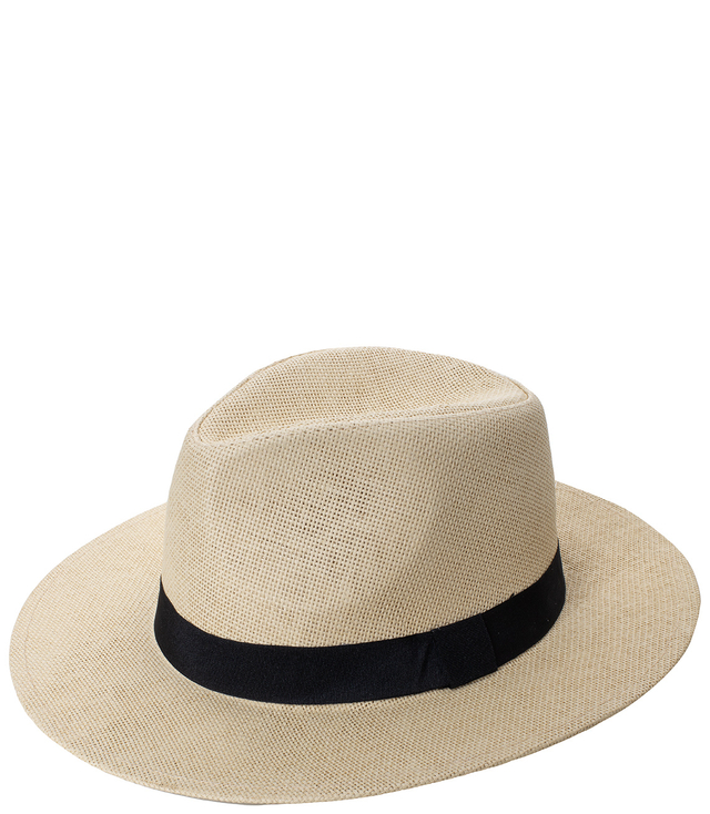Pánský panamský klobouk s černým pruhem