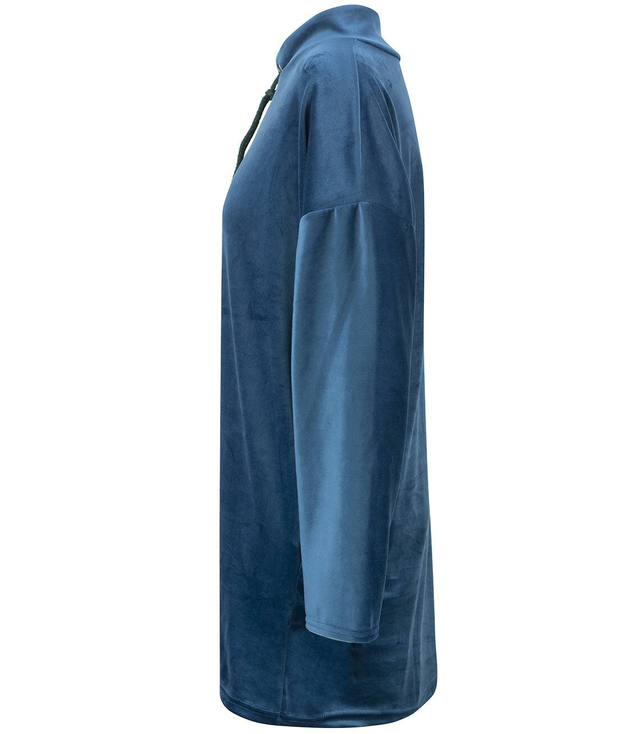 Volná velurová tunika PLUS SIZE