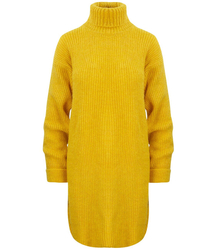 Jednobarevný pletený svetr šaty GOLF