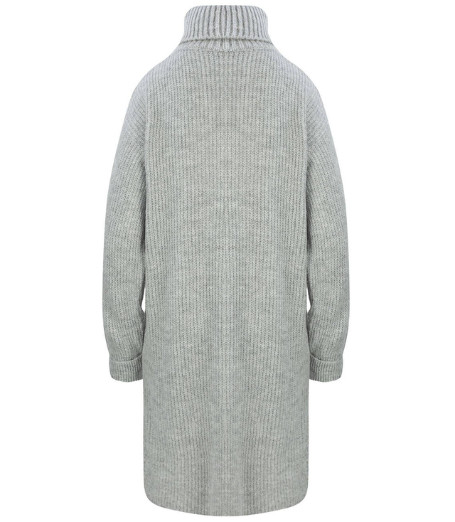 Jednobarevný pletený svetr šaty GOLF