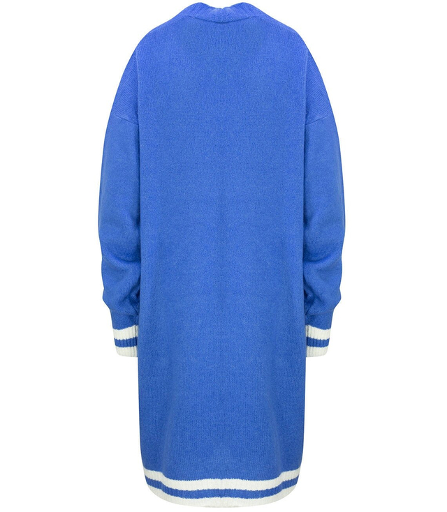 Teplý měkký svetr LONG s pruhy