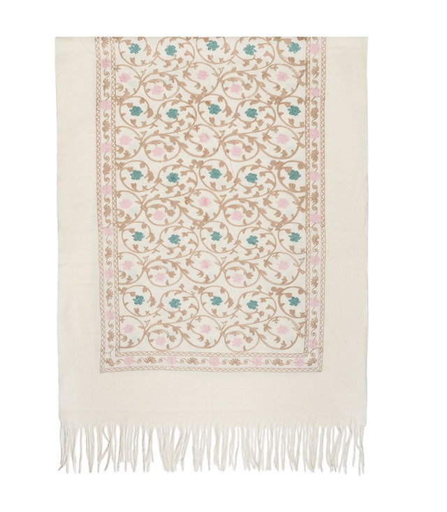 Dámská vzorovaná šála s třásněmi 