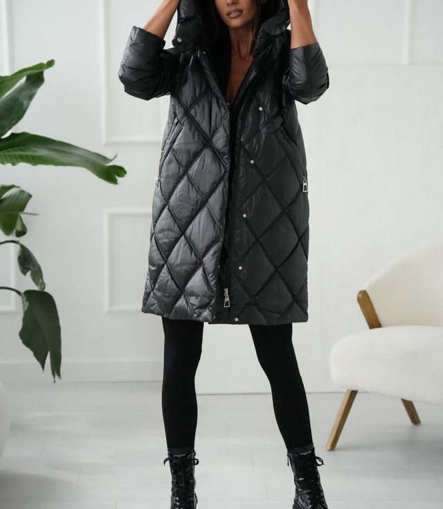 Teplý dámský zimní kabát Quilted Insulated MELANIA