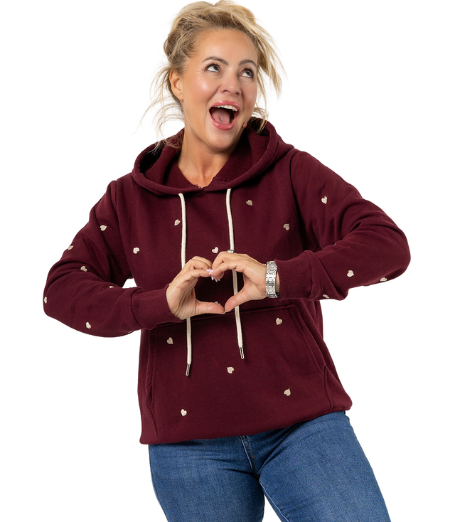 Roztomilá mikina s kapucí klokanka VALENTINE