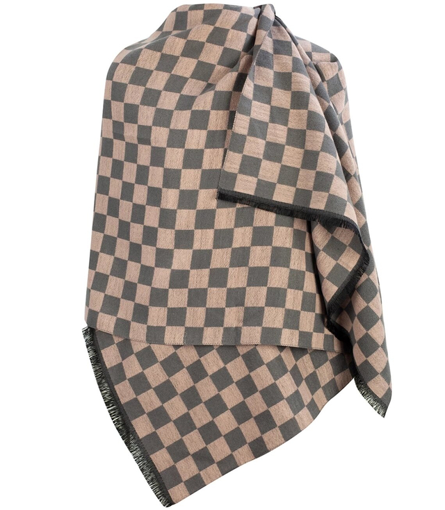 Módní šátek šachovnicový šachovnice