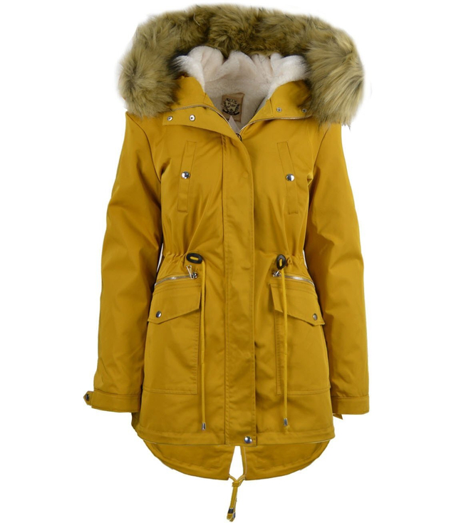 Stylová bunda kabát parka zimní 2v1 medvěd