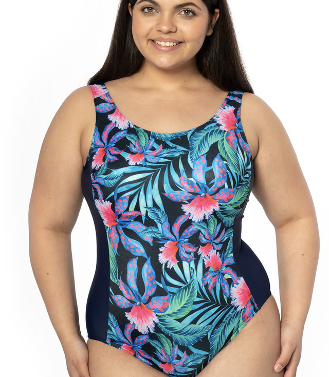 Klasické jednodílné plavky se vzory