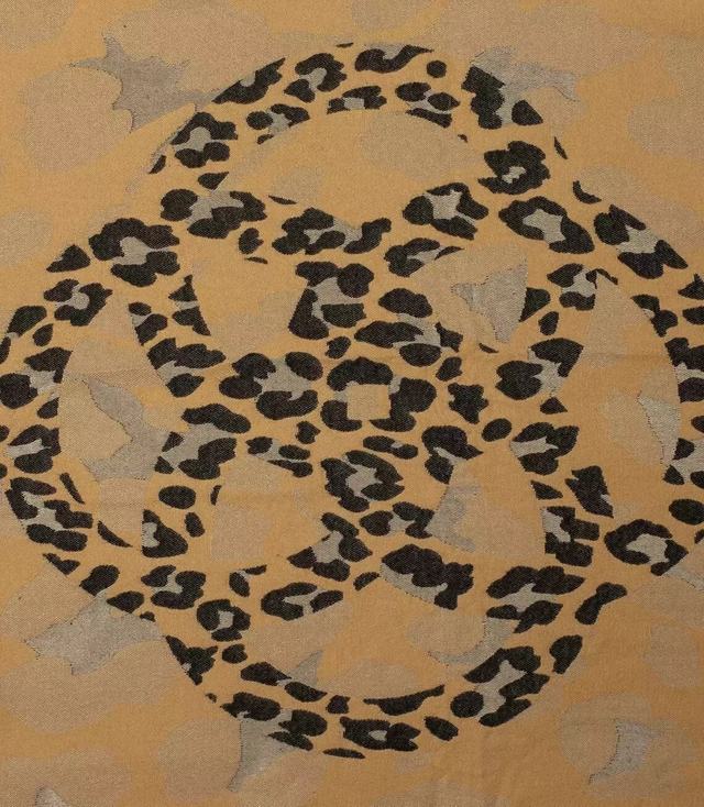 Teplá šála barevná moro třpytky