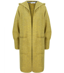 Dlouhý tlustý svetr CARDIGAN bufetový rukáv